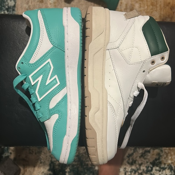 Reebok Classic White and Green High-Tops - Picture 6 of 7